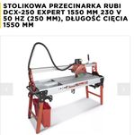 Przecinarka do płytek Rubi dcx 250 expert 1550mm