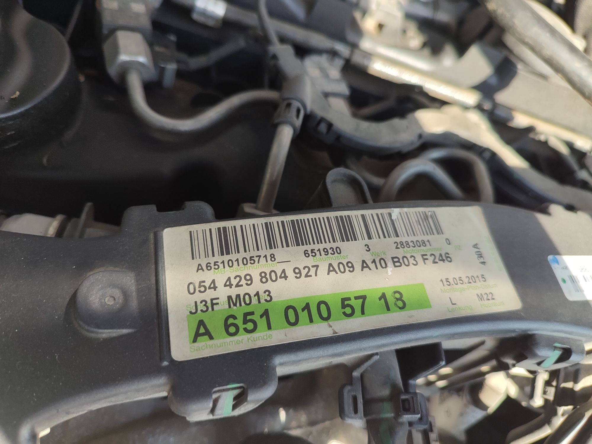 Silnik Mercedes CLA W117 2.2 CDI 651930 W156 W176 W246