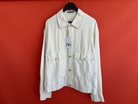 Zara Linen чоловіча легка лляна куртка сорочка Овершот розмір S M