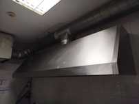 Hotte em inox com motor