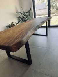 Mesa jantar madeira natural