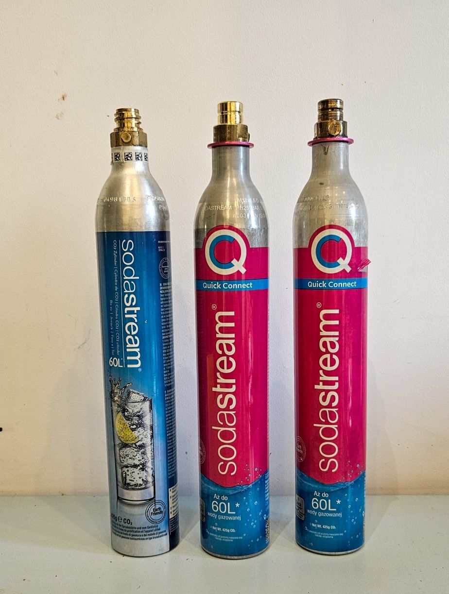Sodastream napełnianie butli CO2 Quick Connect Twist(Różowa Niebieska)