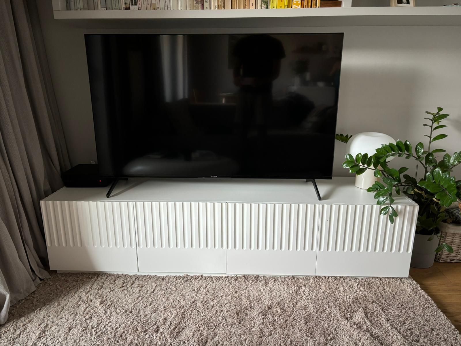 Szafka pod telewizor RTV lakierowana Teulat DORIC biała biały
