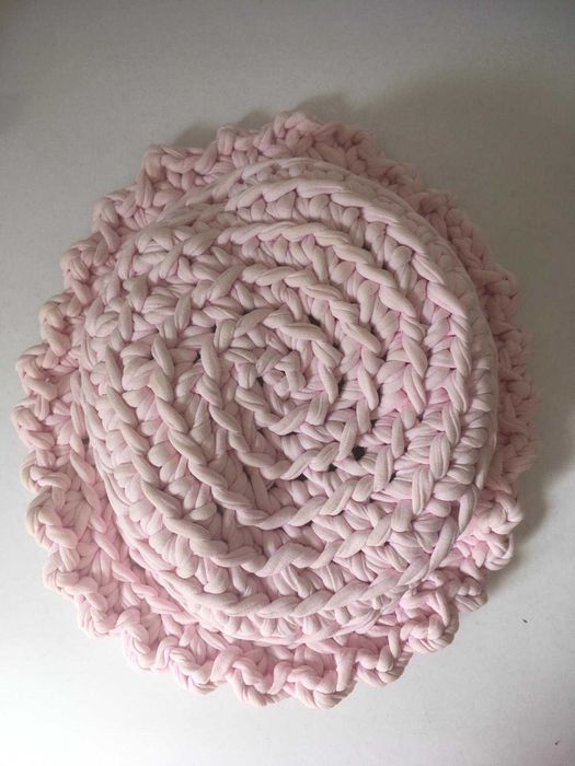 Chapéu Cor-de-Rosa de Trapilho