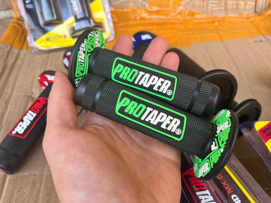 Гріпси ProTaper на мотоцикл, скутер. Ручки руля мото. Гріпси Протапер
