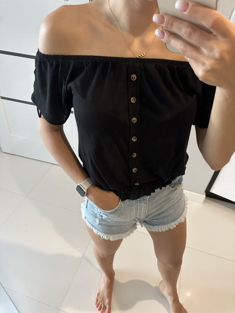 Bluzka z odkrytymi ramiona marki h&m