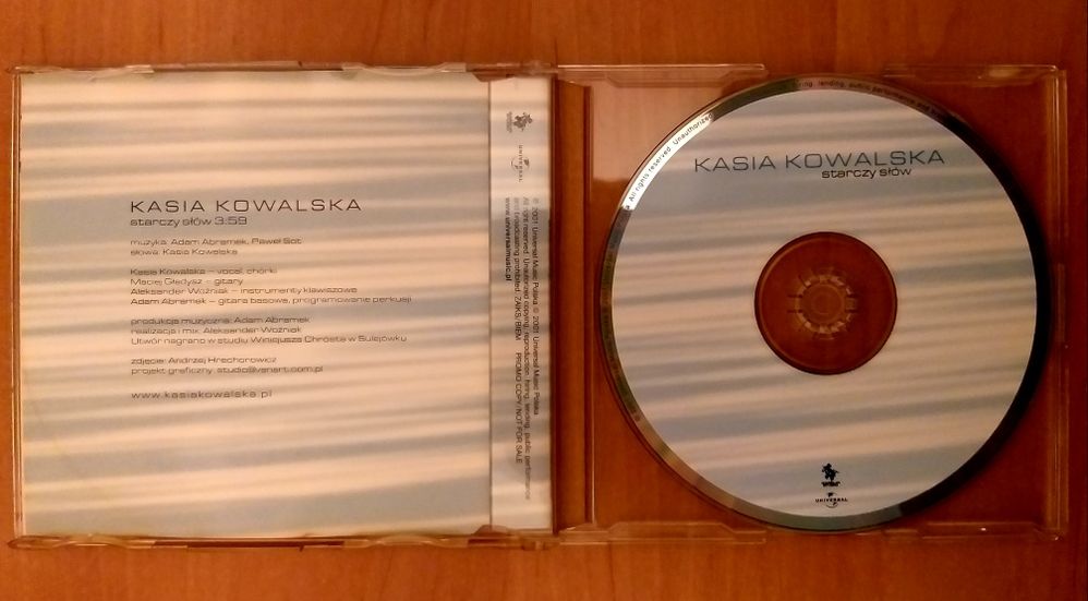 CDs Kasia Kowalska Starczy Słów 2001r