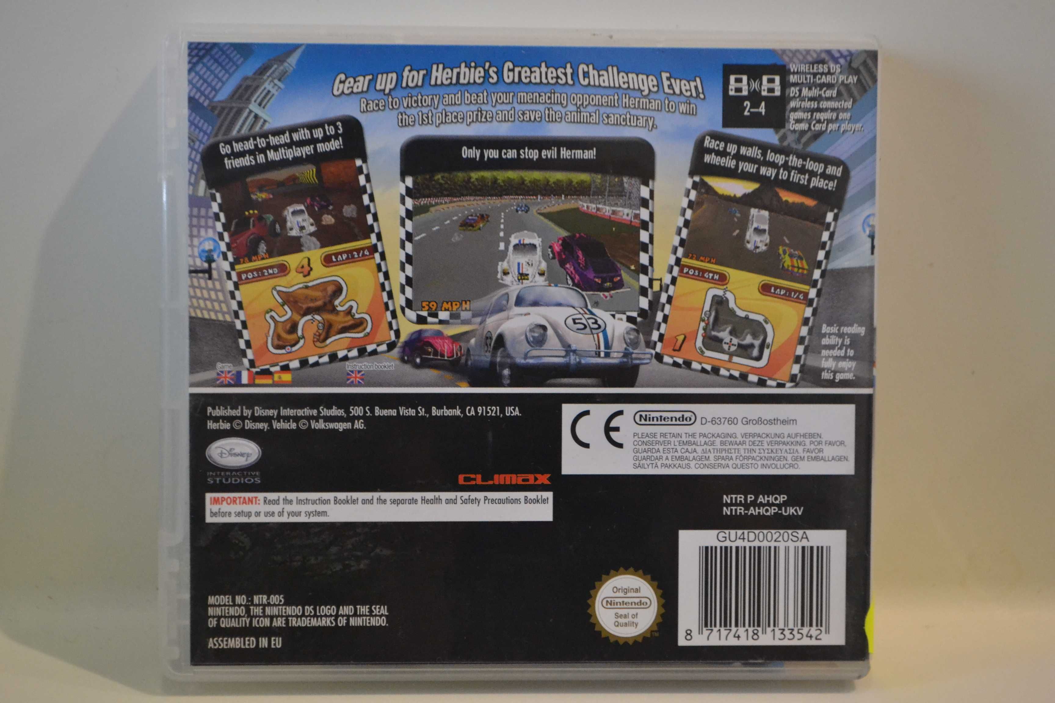 Disne's Herbie Rescue Rally  Nintendo DS