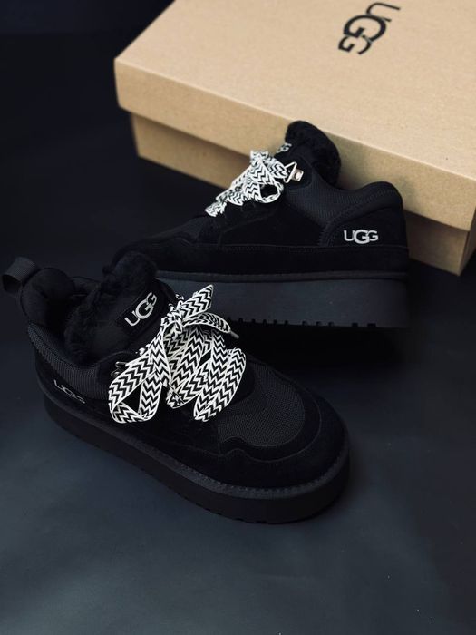 Женские кроссовки Ugg Черные замшевые кросівки жіночі Уггі женские уги