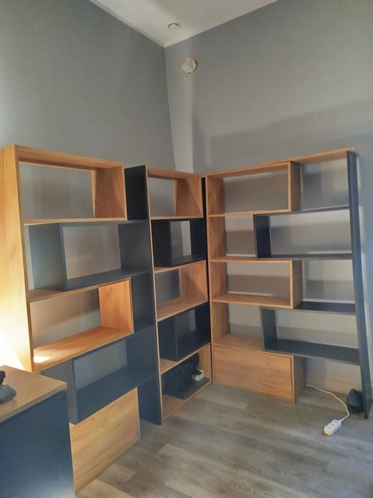 Regały biblioteczka wysuwana 3 sztuki