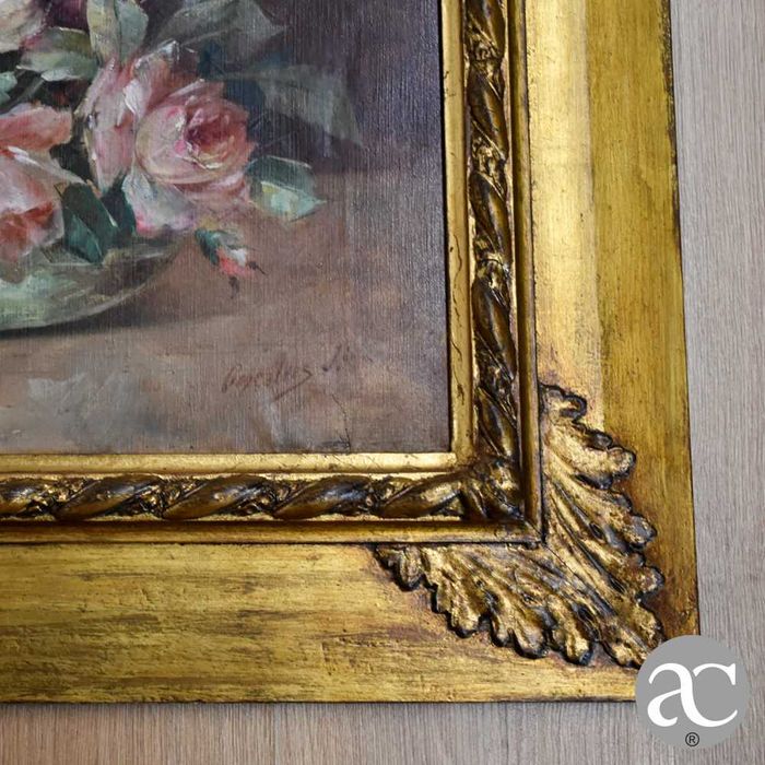 Quadro óleo sobre tela assinado “Gonçalves J.nr”, emoldurado