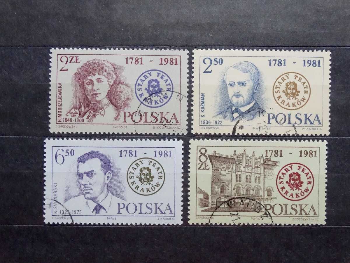 Znaczki pocztowe, Polska, 1981 r., 200 lat teatru w Krakowie