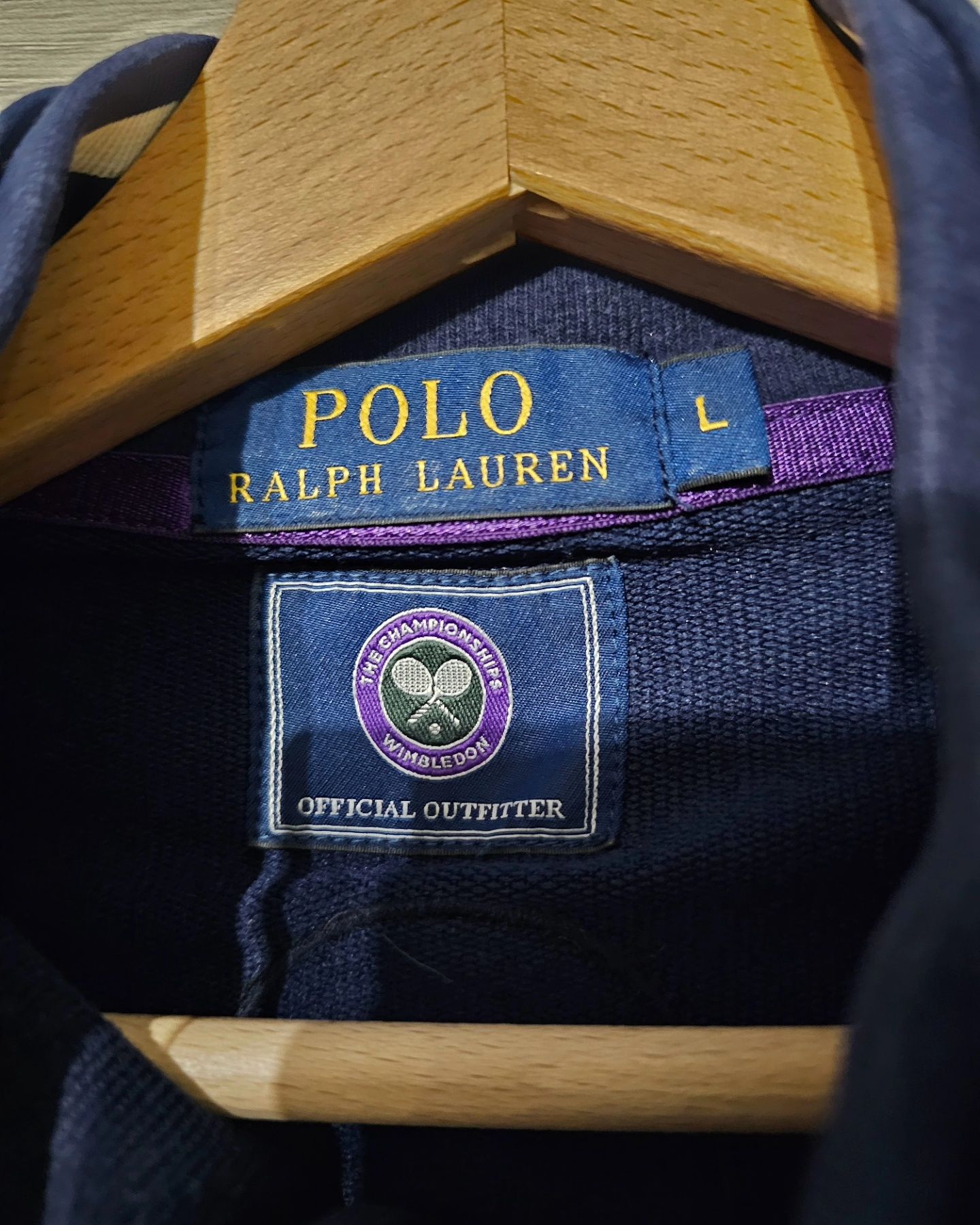 Bluza męska bez kaptura zapinana Polo Ralph Lauren Wimbledon 2017