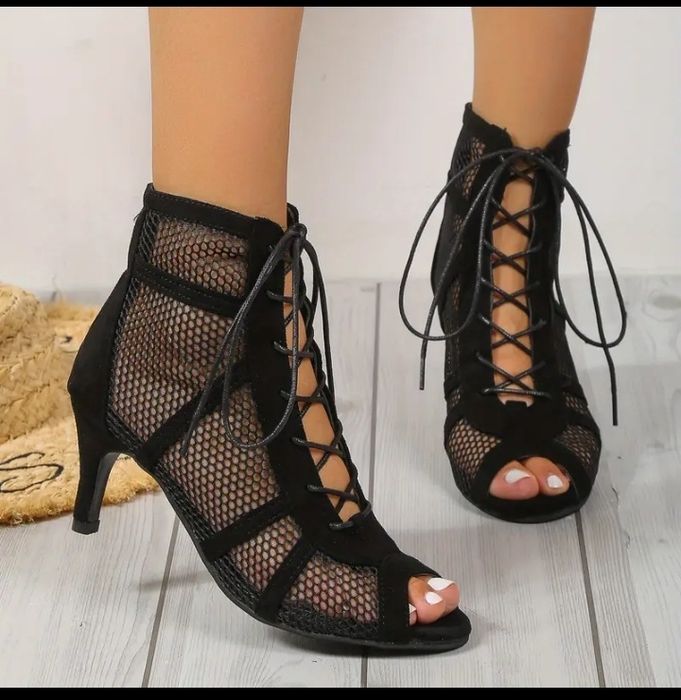 Buty do tańca 38 AOQUNFS damskie buty do tańca Latin Salsa na szpilce,