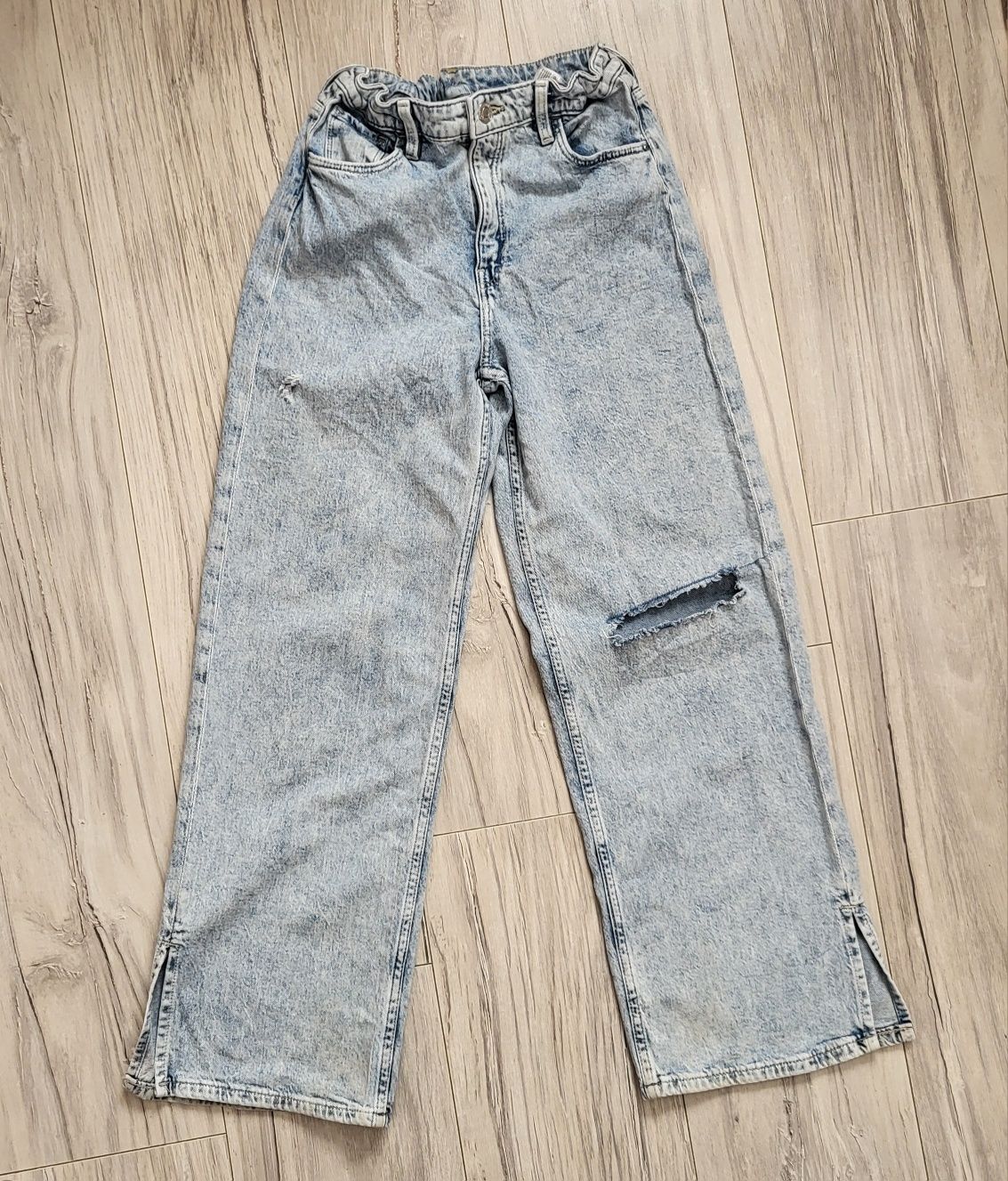 Spodnie z szeroką nogawką, H&M ,146