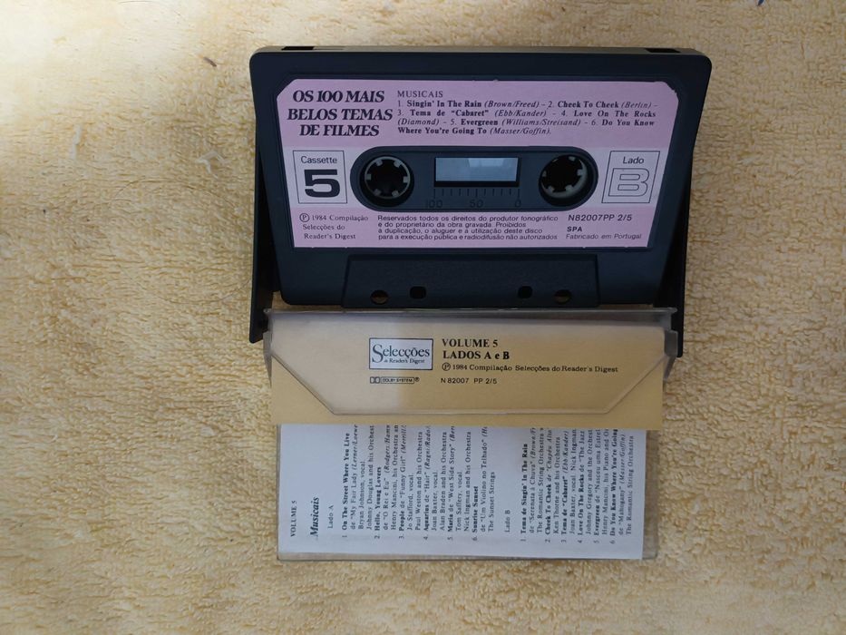 Cassete Audio Tape K7 - Os 100 mais Belos Temas de Filmes