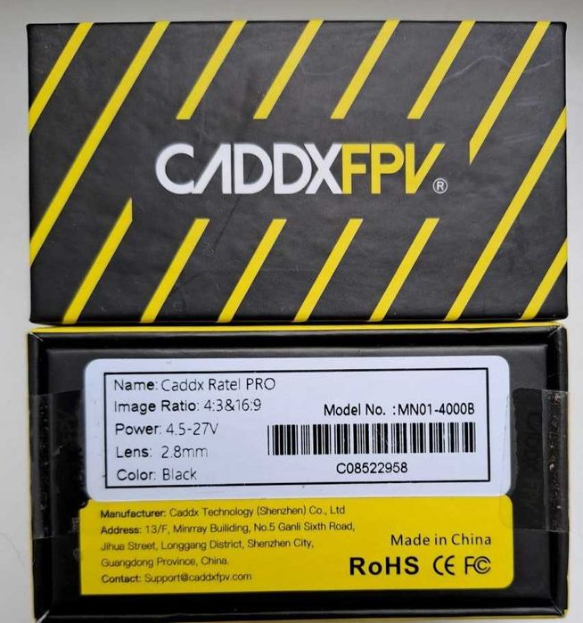 Камера  RunCam/ Ratel Pro /Ratel 2/ JINJIEAN MINI Orange/9IMOD для FPV