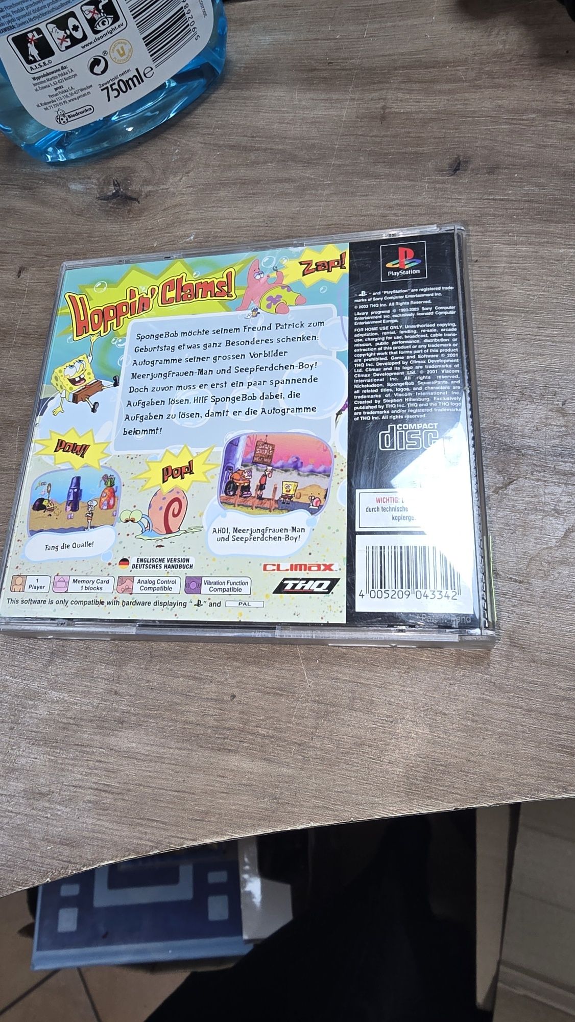 Gra na PS1 Spongebob  supersponge squarepants