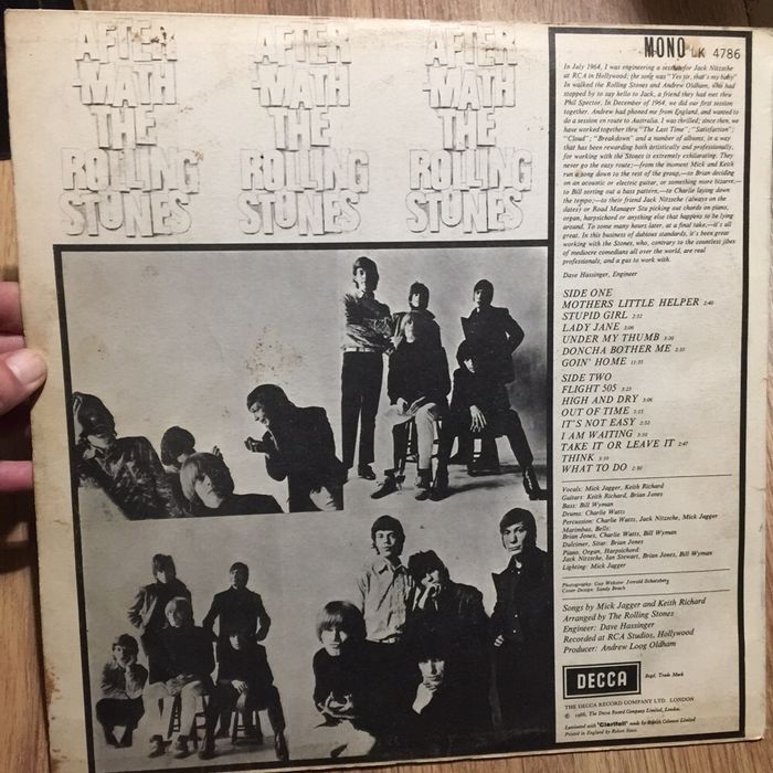 Disco vinil: Roling Stones - After-Math 1966 Mono UK