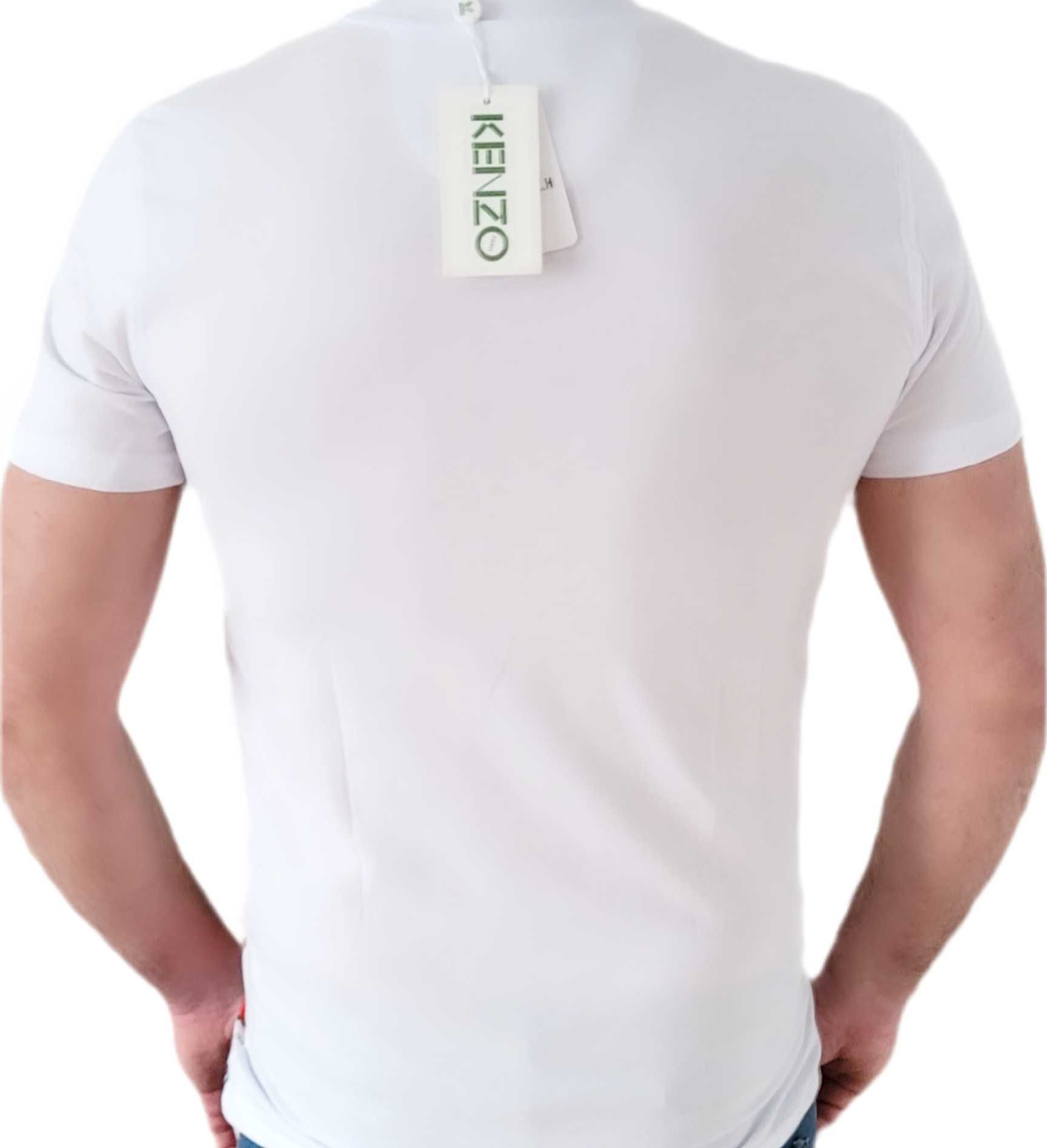 T-shirt Koszulka męska KENZO Paris Tygrys  biała