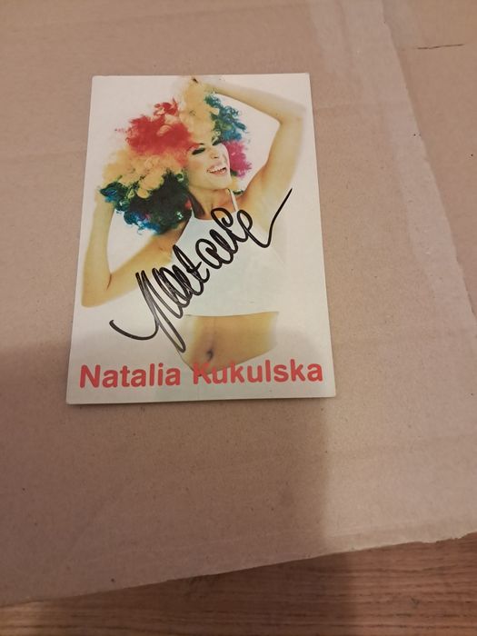Pocztówka z autografem Natalii Kukulskiej