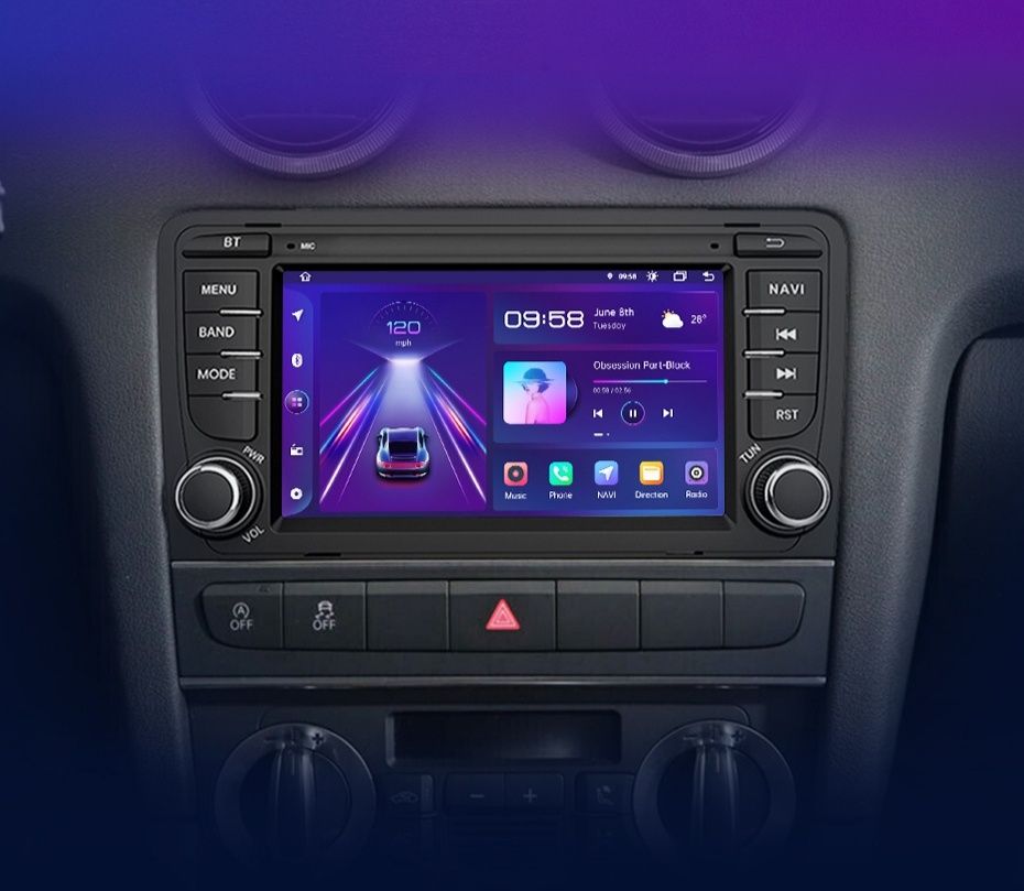 Radio 2 DIN Android Audi A3 8P