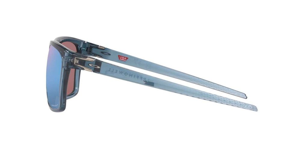 Oakley Leffingwell Crystal Black / Prizm Deep Water Polarised Lenses