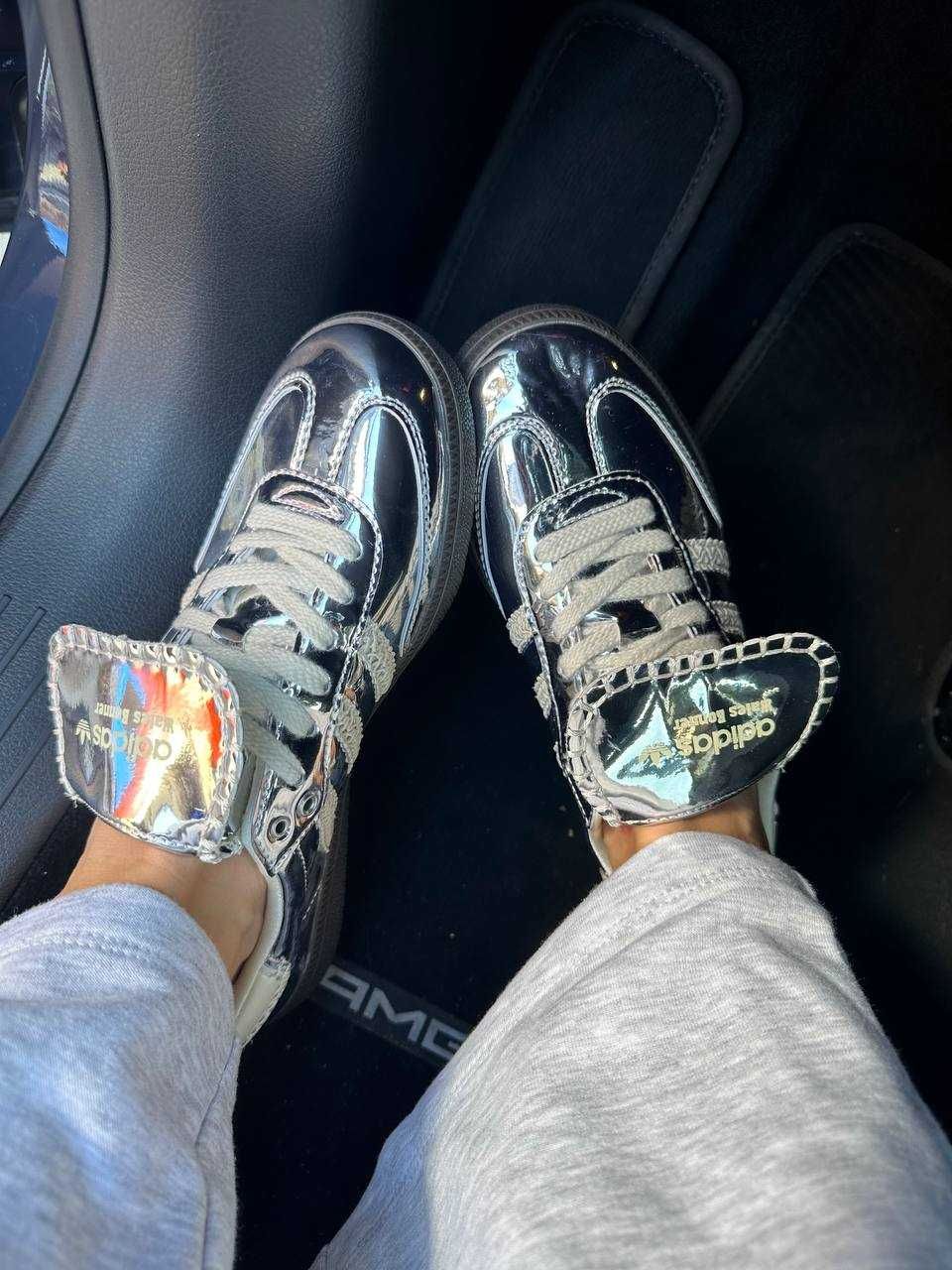 Жіночі кросівки Adidas Samba x Wales Bonner Silver сріблясті кеди