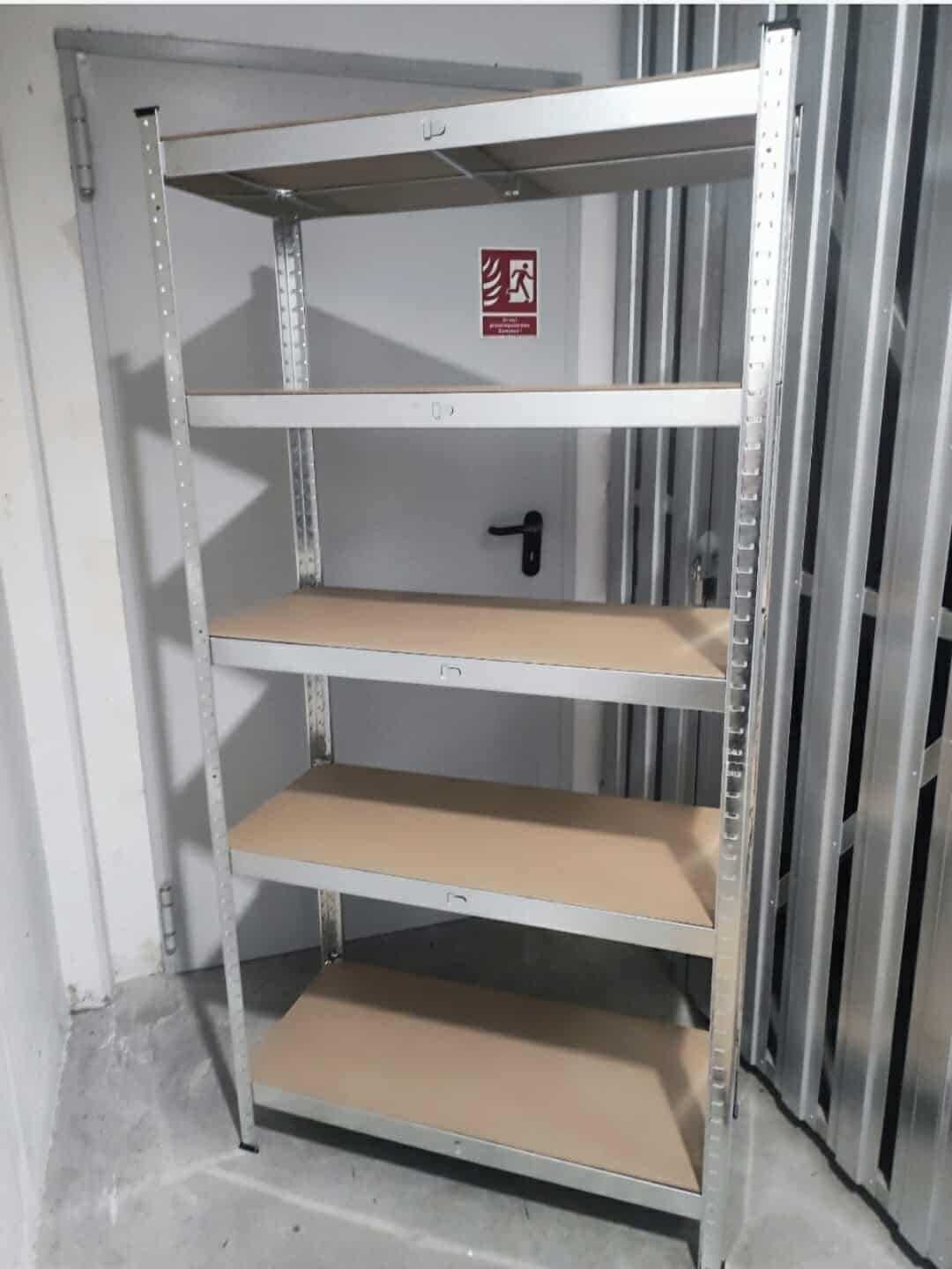 Regał metalowy 180x90x40 cm 5x175 kg – do garażu, piwnicy, warsztatu.
