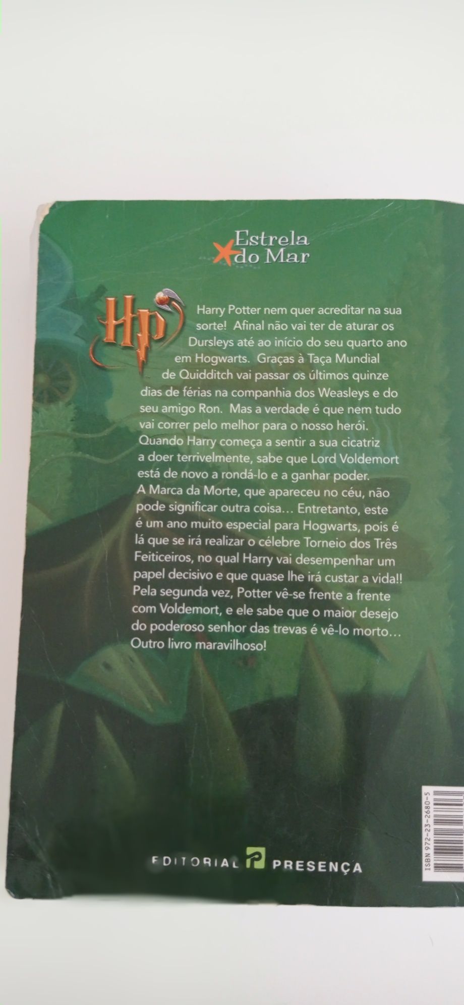 Livro "Harry Potter E o cálice de fogo"