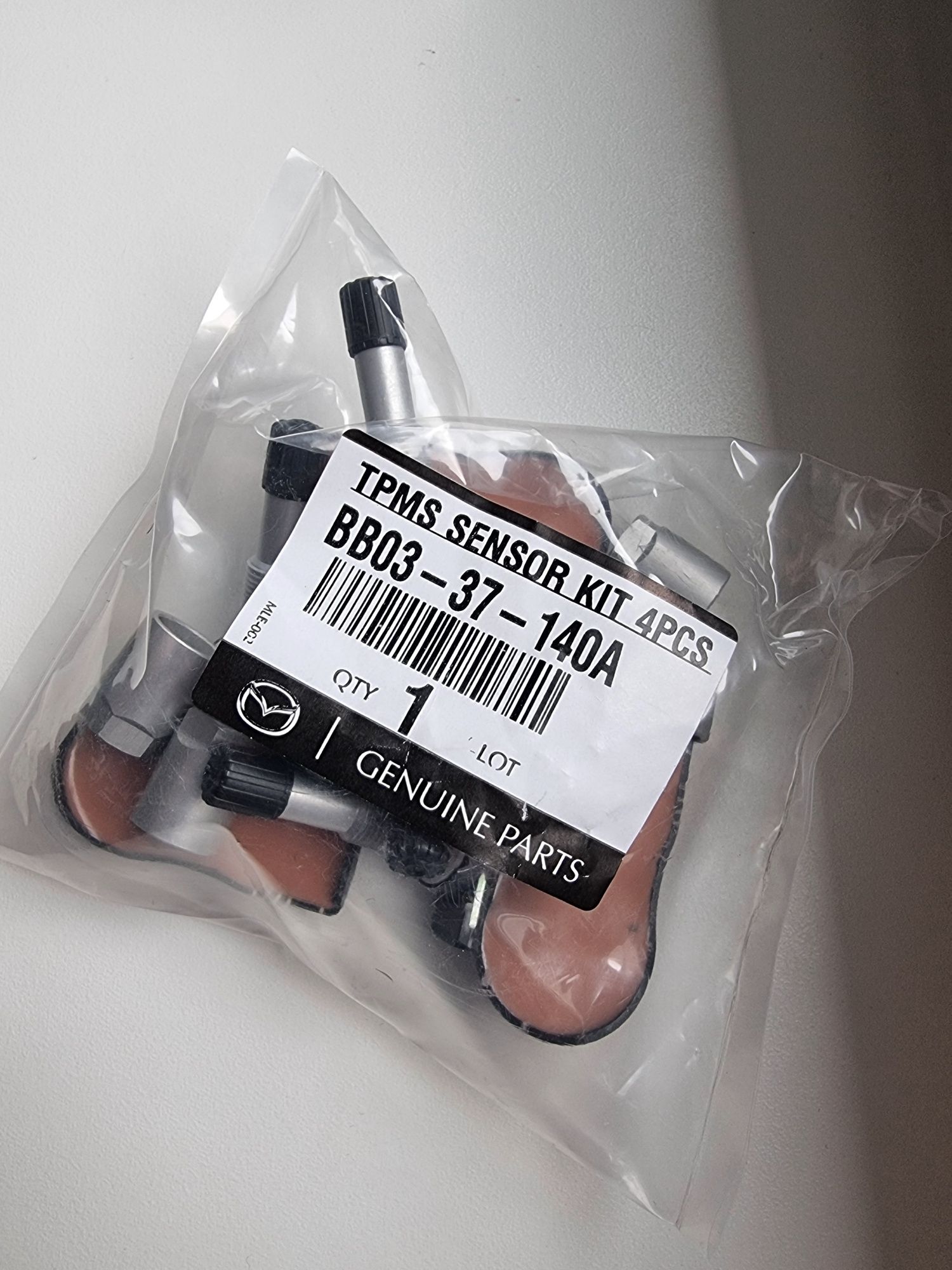 Czujniki ciśnienia TPMS 4 sztuki.
