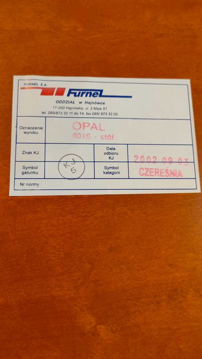 stół i 6 krzeseł komplet