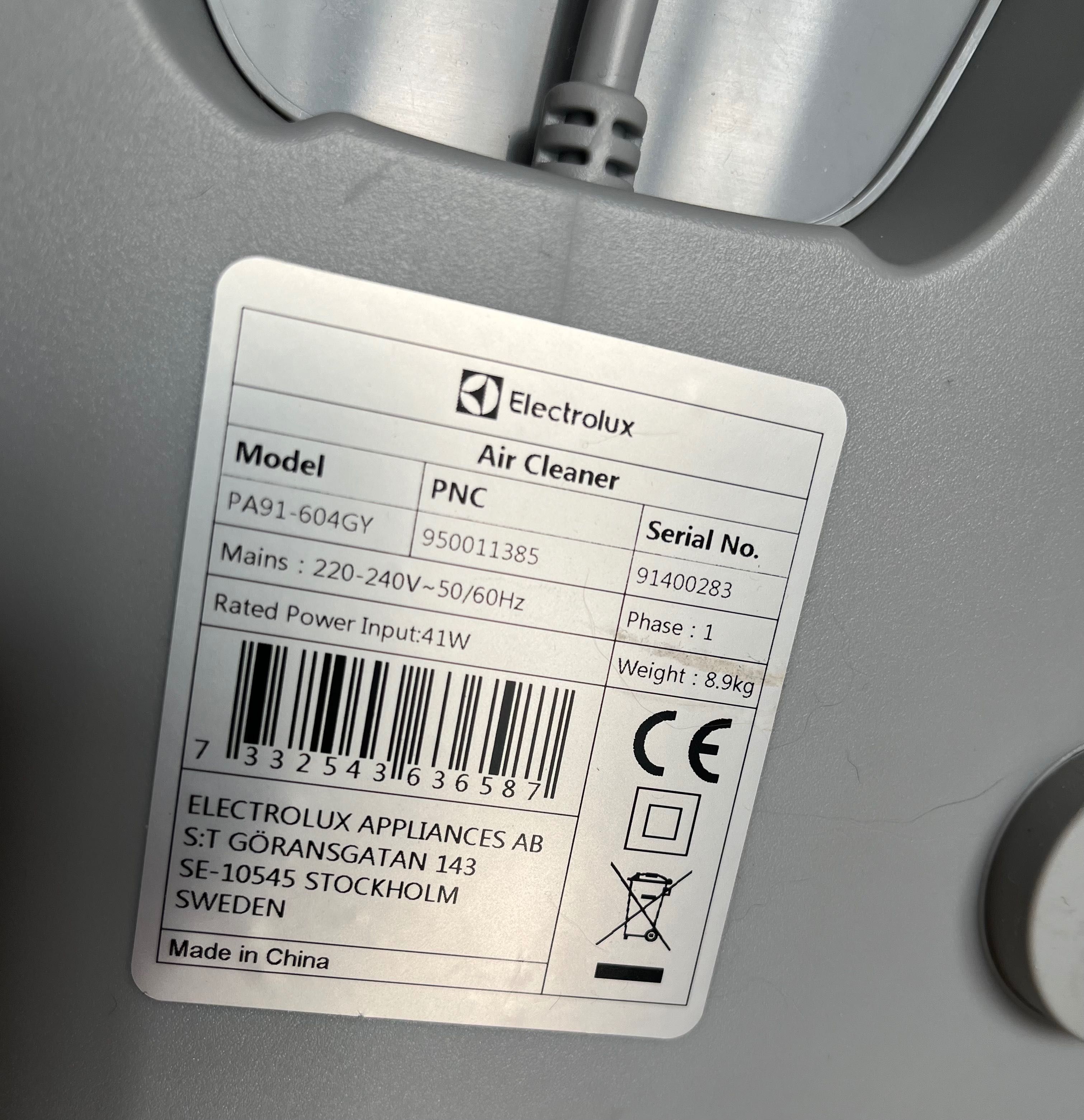 używany oczyszczacz powietrza Electrolux PA91-604GY