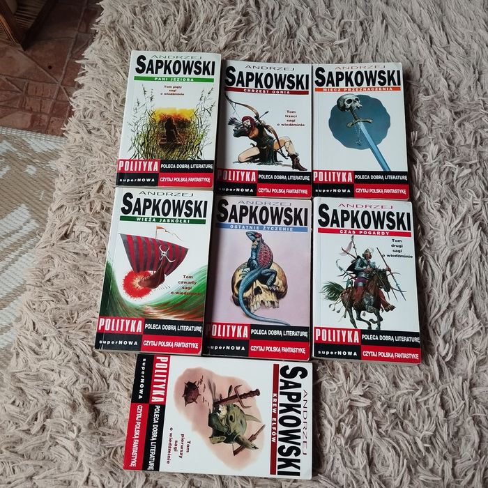 Wiedźmin Andrzej Sapkowski Polityka tomy 1-7