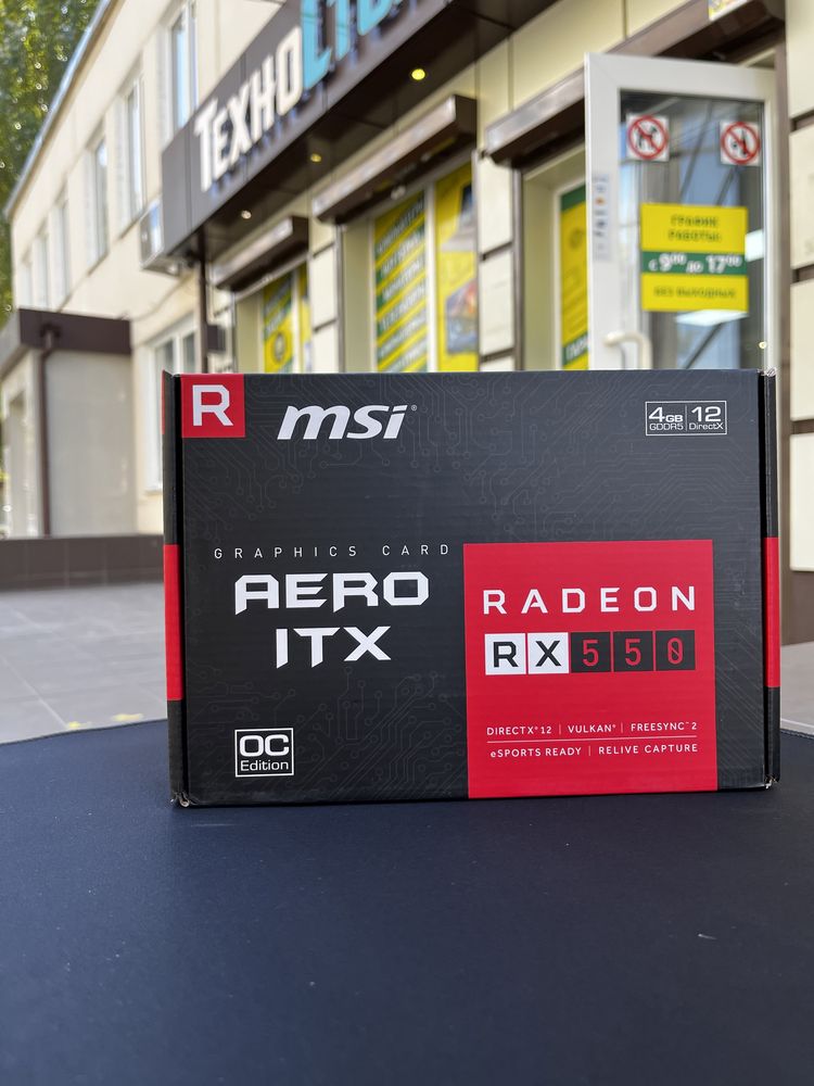 Новая видеокарта MSI AMD Radeon RX 550 4GB GDDR5 128bit Гарантия