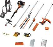 5w1  Timberpro 52 cm3 wielofunkcyjny zestaw narzędzi ogrodowych 5 w 1