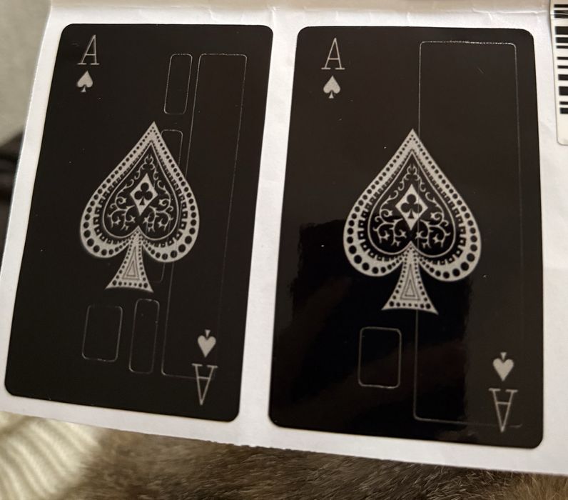 Naklejka ochronna karciana na kartę bankową as pik