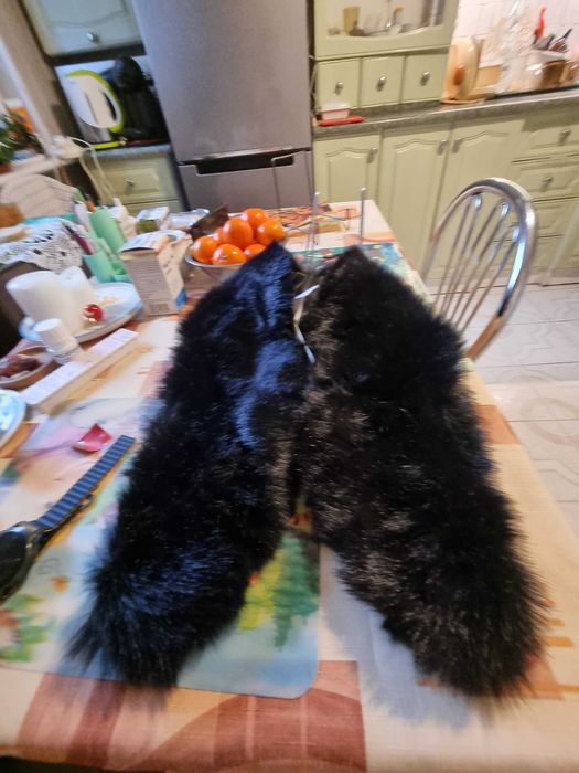 Dopinany kołnierz  z futra sztucznego