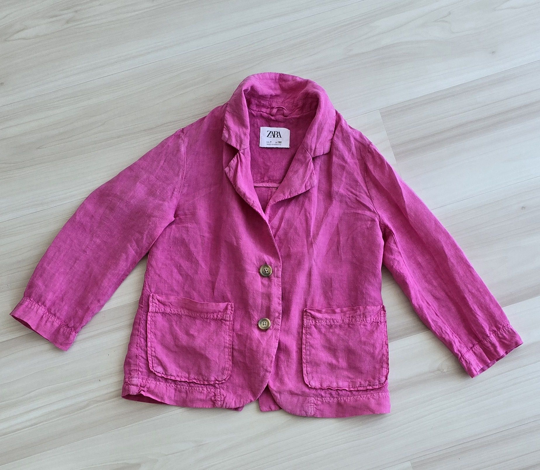 Marynarka lniana ZARA rozm.122 (100% len)