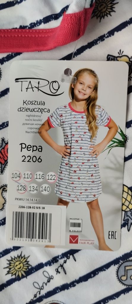 Сорочка туніка дитяча Taro для дівчинки 128