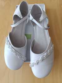 buty białe dziewczęce komunijne rozm 38