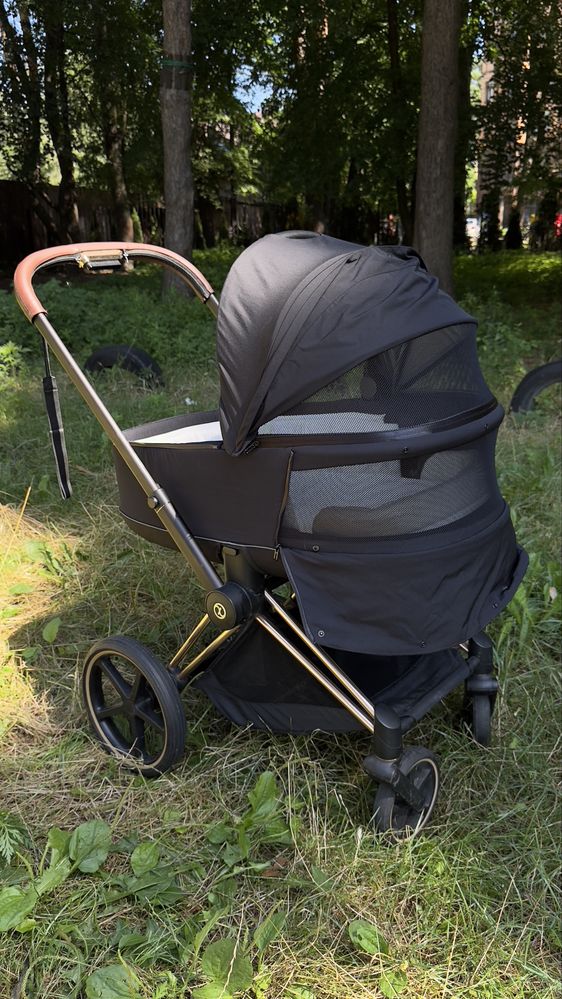 Cybex priam rose gold 2 в 1 + футмуф в подарунок