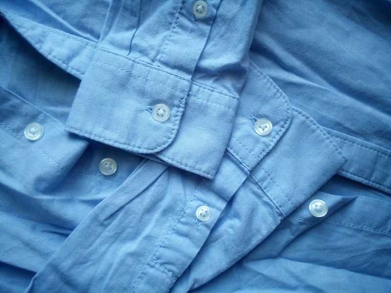 Elegancka bawełniana błękitna koszula dla chłopca Palomino 128