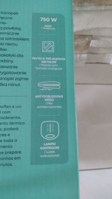 Opiekacz do kanapek Hoffen biały nowy