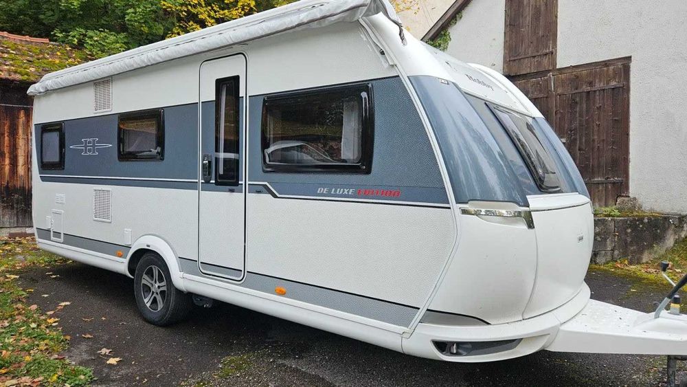 Hobby 545 KMFE de Luxe Edition/łóżko piętrowe trzyosobowe/klima/mover