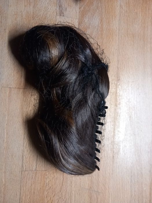 Doczepiane włosy Clip-In kucyk Przedłużki syntetyczne 28cm