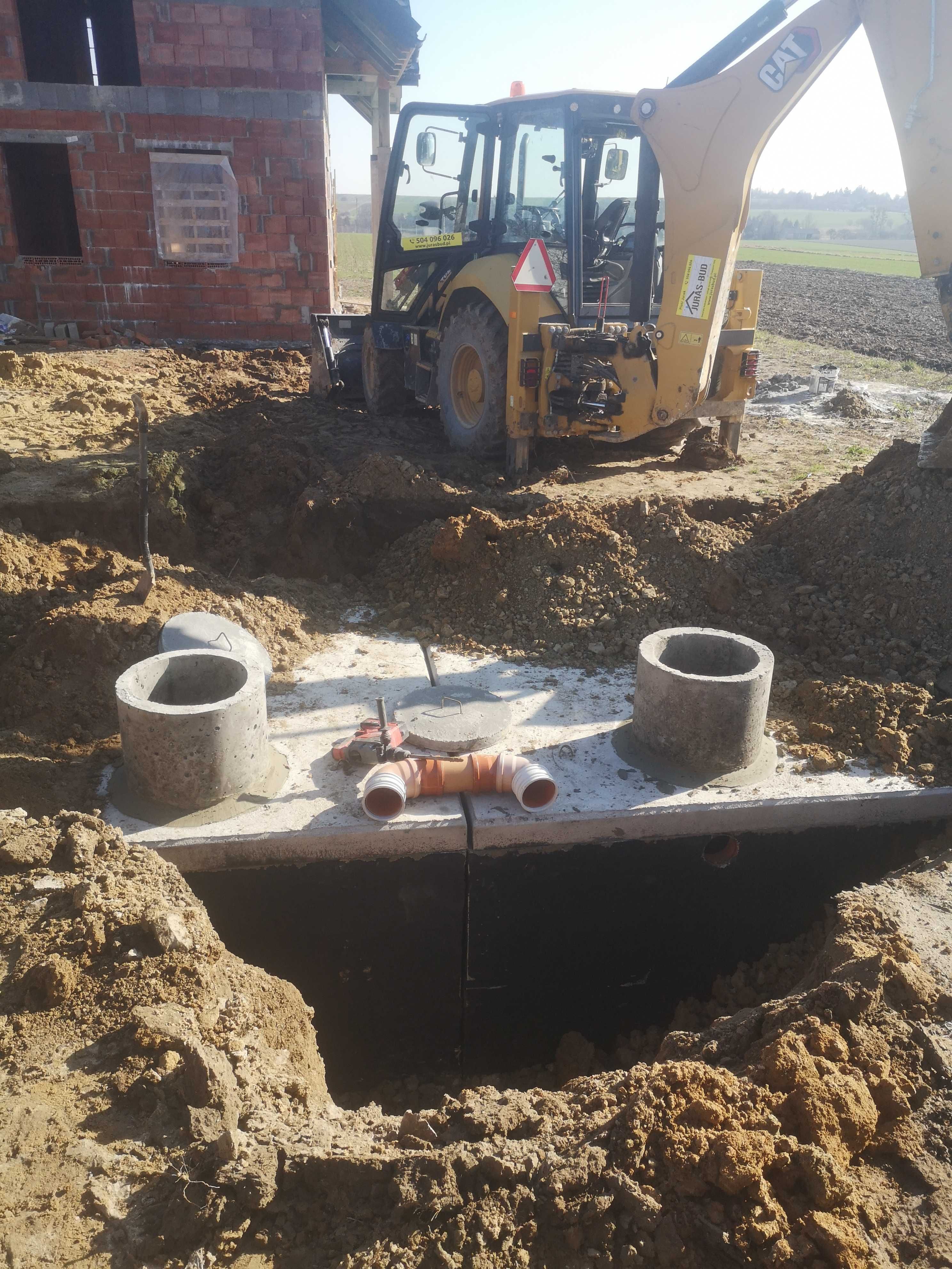 Zbiorniki na deszczówkę Szamba betonowe 2m3-14m3 piwnice kanały montaż