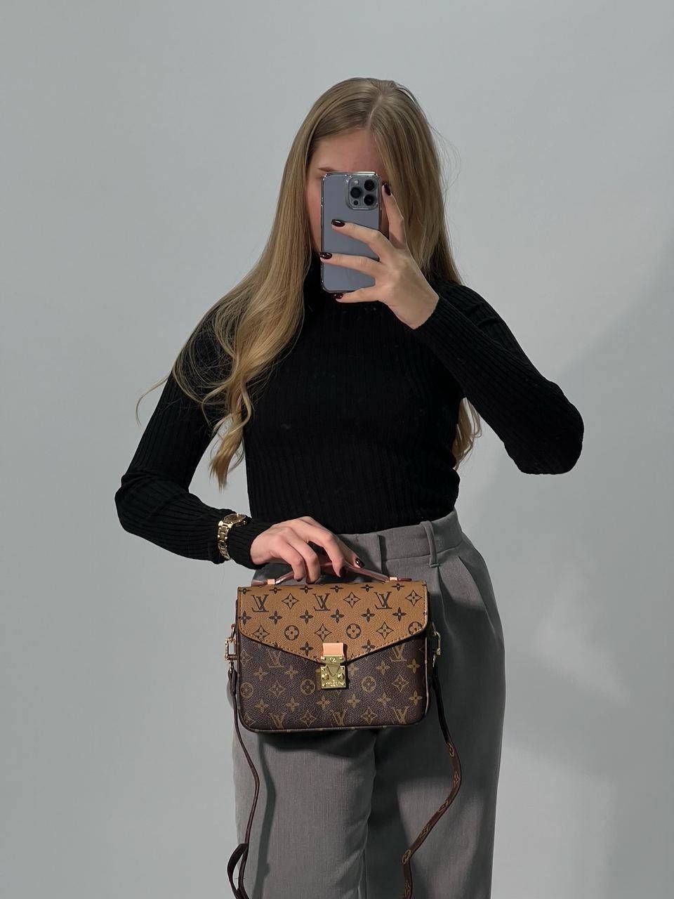 Сумочка Louis Vuitton Pochette Metis Brown/Ginger 
Раз