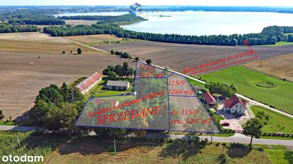 Uzbrojone działki z prywatnym dostępem do jeziora!