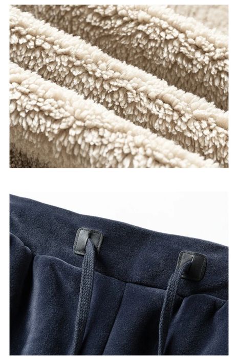 Зимний бархатный теплый мужской спортивный костюм Большой размер Батал